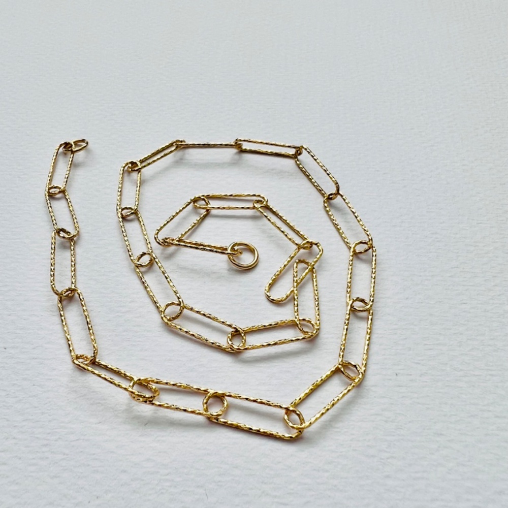 1x Custom Minimalist choker carabiner paperclip chain necklace 16” - Picture 12 of 15